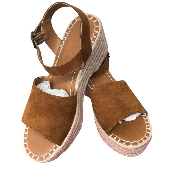 Universal Threads Faux Suede Espadrilles Gently Used SZ 10 Wedge Heel Sandal - Picture 1 of 8